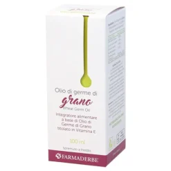 Farmaderbe Olio Alimentare Germe di Grano 100 ml - Integratore per il Colesterolo