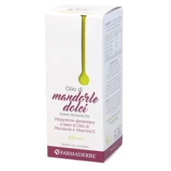 Farmaderbe Olio Alimentare Mandorle Dolci 100 ml - Integratore Alimentare