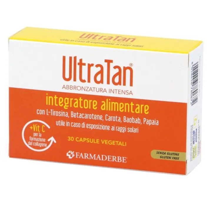 Farmaderbe Ultra Tan 30 Capsule - Integratore Alimentare