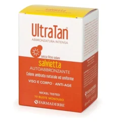 Farmaderbe Ultra Tan Salviette Autoabbrozzanti Viso 10 Pezzi