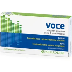 Farmaderbe Voce 20 Compresse - Integratore Alimentare