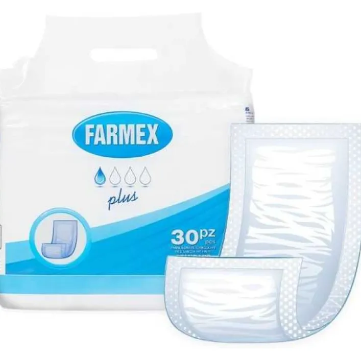 Farmex Pannolone Rettangolare Plus con Barriera 30 pezzi