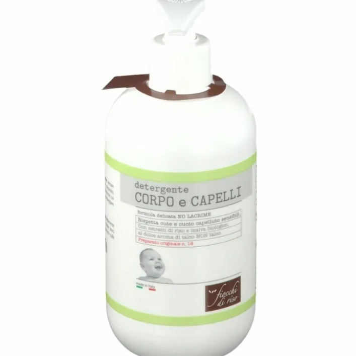Fiocchi di Riso Detergente Corpo e Capelli Talco non Talco 750 ml