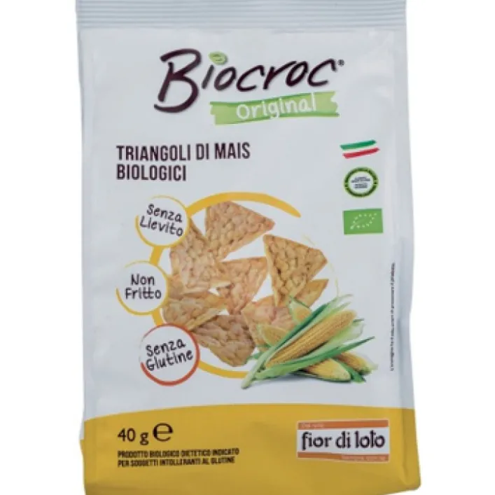 Fior Di Loto Biocroc Triangoli Mais Bio 40 grammi