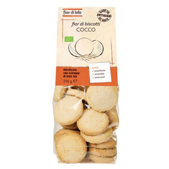 Fior Di Loto Fior di Biscotti Cocco 250 grammi