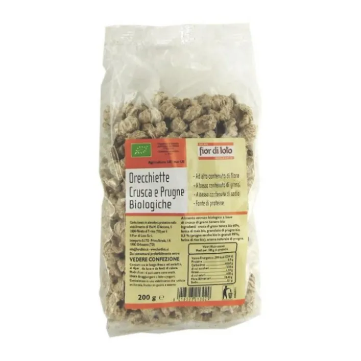 Fior Di Loto Orecchiette di Crusca e Prugne Bio 200 grammi