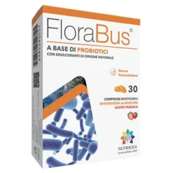 Florabus Gusto Fragola 30 compresse masticabili - Integratore Probiotici