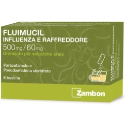 Fluimucil Influenza e Raffreddore 500mg/60mg 8 Bustine