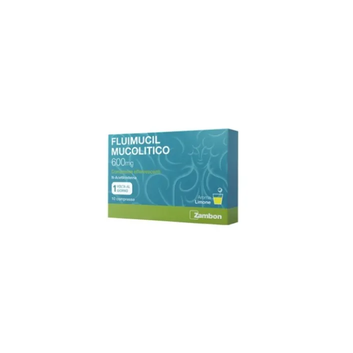 Fluimucil Mucolitico 600 mg 10 Compresse Effervescenti
