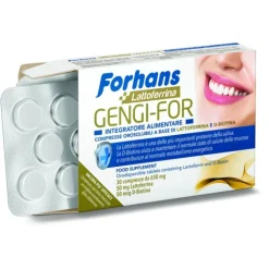 Forhans Gengi-For 30 Compresse Orosolubili - Integratore di Lattoferrina e D-Biotina