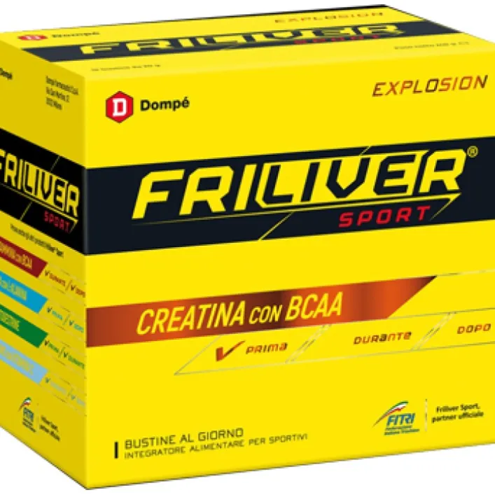 Friliver Sport Explosion Creatina con BCAA 12 Bustine - Integratore Alimentare