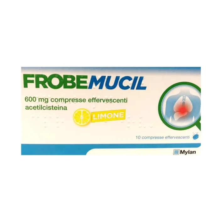 Frobemucil 600 mg Acetilcisteina 10 Compresse Effervescenti