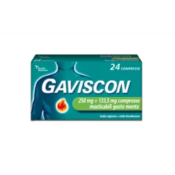 Gaviscon Aroma Menta 250 mg + 133,5 mg 24 Compresse Masticabili
