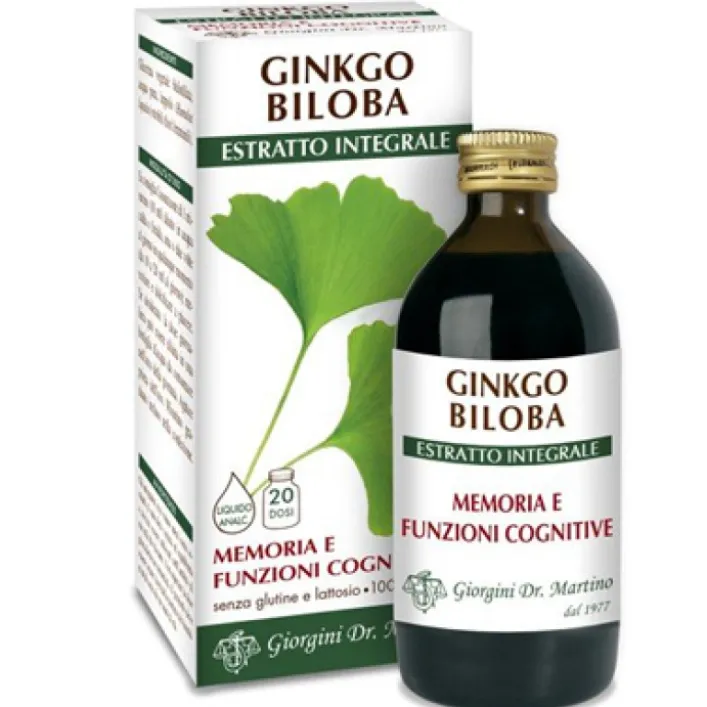 Ginkgo Biloba Estratto Integrale 200 ml Dr. Giorgini - Integratore Memoria