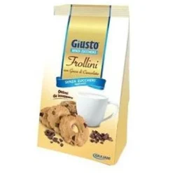 Giusto Senza Zuccheri Frollini con Gocce di Cioccolato 350 grammi