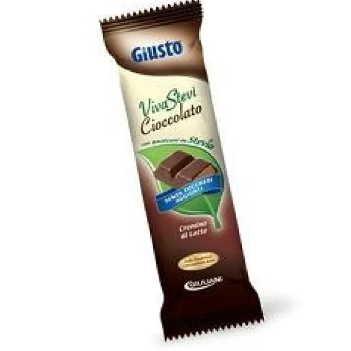 Giusto Senza Zuccheri VivaStevi' Cremino al Latte Barretta con Stevia 35 grammi