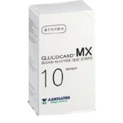 Glucocard MX Blood Strisce Misurazione Glicemia 10 Pezzi
