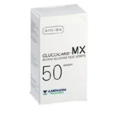 Glucocard MX Blood Strisce Misurazione Glicemia 50 Pezzi