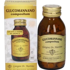 Glucomannano Compositum Dr. Giorgini 180 pastiglie - Integratore Alimentare