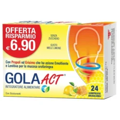 Gola Act Miele e Limone 24 compresse - Integratore Alimentare