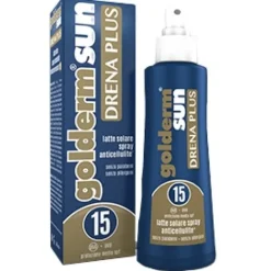 Golderm Sun Drena Plus SPF 15 Latte Solare Spray Anticellulite 200 ml