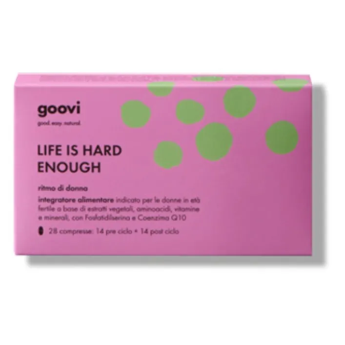 Goovi Ritmo Donna Life is Hard Enough 14 + 14 Compresse - Integratore Contro Disturbi del Ciclo Mestruale