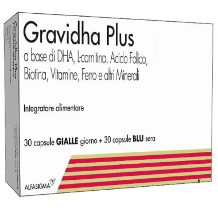 GraviDha Plus 30 + 30 Capsule - Integratore Gravidanza