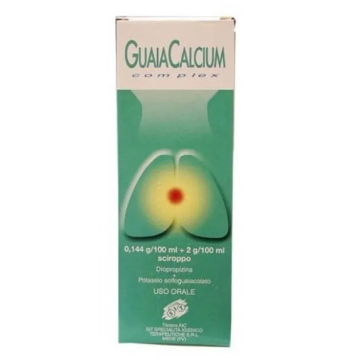 Guaiacalcium Complex Dropropizina Sciroppo Tosse Sedativo Flacone 200 ml