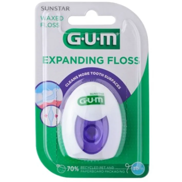 GUM Expanding Floss Filo Interdentale 30 m