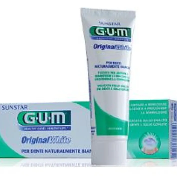 Gum Original White Dentifricio Sbiancante Denti Bianchi 75 ml