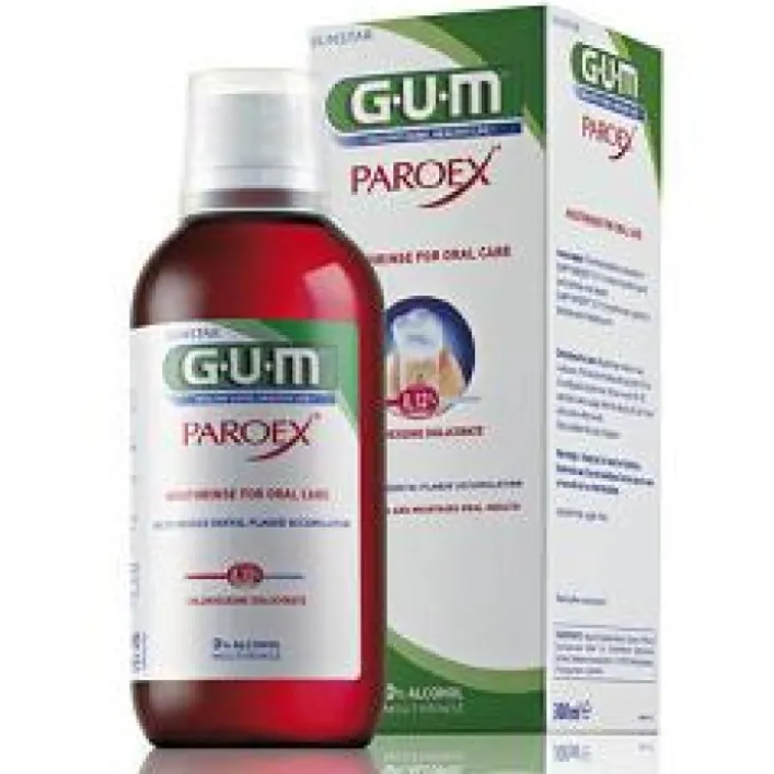 Gum Paroex Collutorio 0,12% Clorexidina per Gengiviti Parodontiti 300 ml
