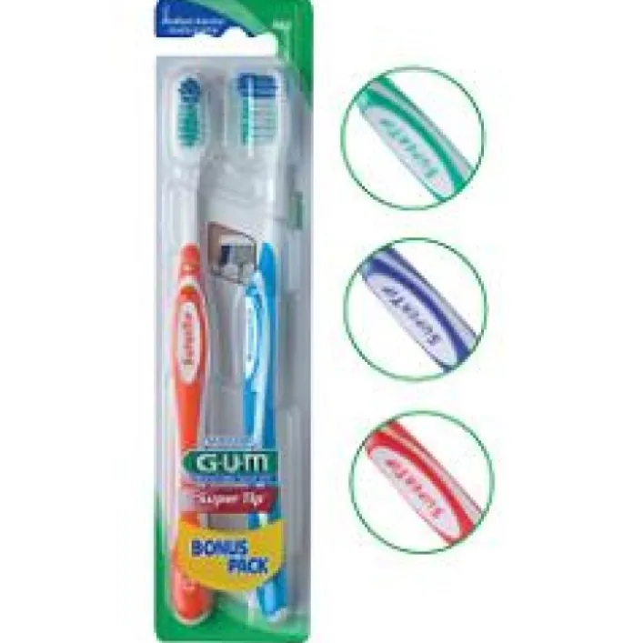 Gum Super Tip 463 Spazzolino Medio 2 pezzi
