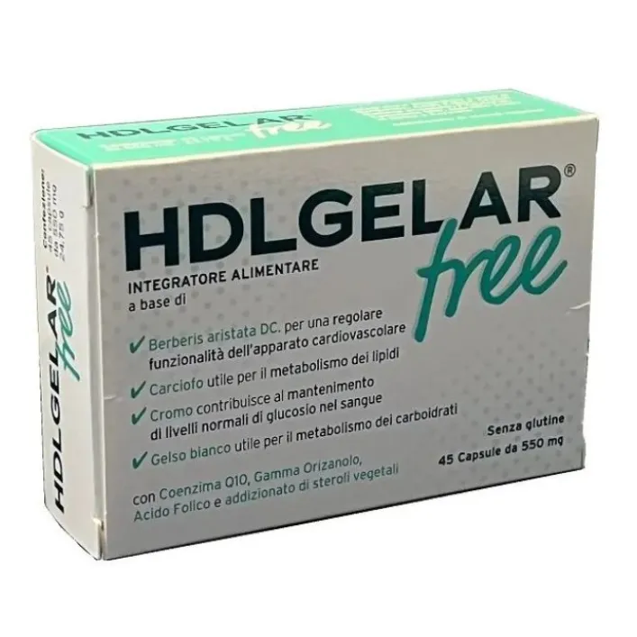 HdlGelar Free 45 capsule - Integratore Benessere Cardiovascolare