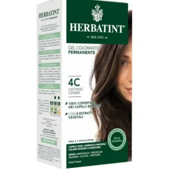 Herbatint Tintura per Capelli Gel Permanente 4C Castano Cenere 150 ml
