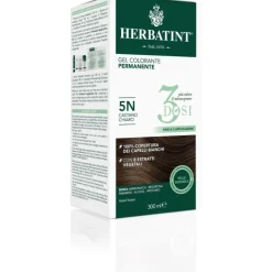 Herbatint Tintura per Capelli Gel Permanente 3 Dosi 5N Castano Chiaro 300 ml