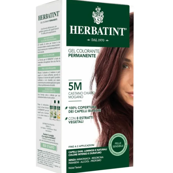 Herbatint Tintura per Capelli Gel Permanente 5M Castano Chiaro Mogano 150 ml