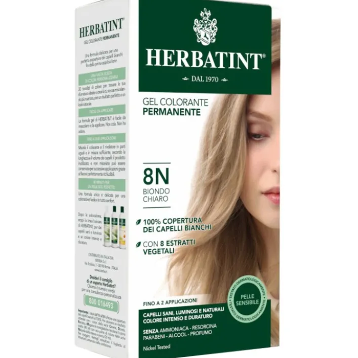 Herbatint Tintura per Capelli Gel Permanente 8N Biondo Chiaro 150 ml