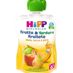 Hipp Bio Frutta e Verdura Mela Pera e Zucca 90 grammi