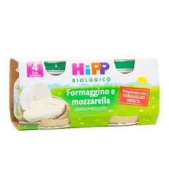 Hipp Bio Omogeneizzato Formaggino e Mozzarella 2 x 80 grammi