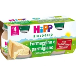 Hipp Bio Omogeneizzato Formaggino e Parmiggiano 2 x 80 grammi