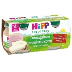 Hipp Bio Omogeneizzato Formaggino e Prosciutto Cotto 2 x 80 grammi