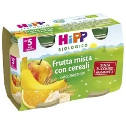 Hipp Bio Omogeneizzato Frutta Mista con Cereali 2 x 125 grammi