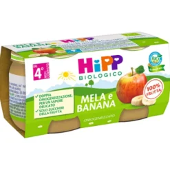Hipp Bio Omogeneizzato Mela e Banana 2 x 80 grammi