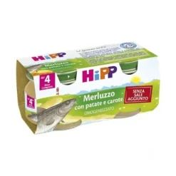 Hipp Bio Omogeneizzato Merluzzo con Patate e Carote 2 x 80 grammi
