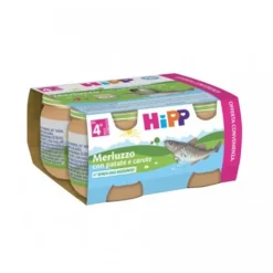 Hipp Bio Omogeneizzato Merluzzo con Patate e Carote 4 x 80 grammi