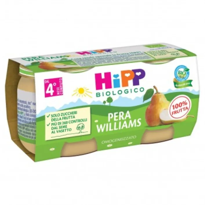 Hipp Bio Omogeneizzato Pera Williams 2 x 80 grammi