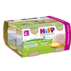 Hipp Bio Omogeneizzato Prosciutto Cotto con Verdure 4 x 80 grammi