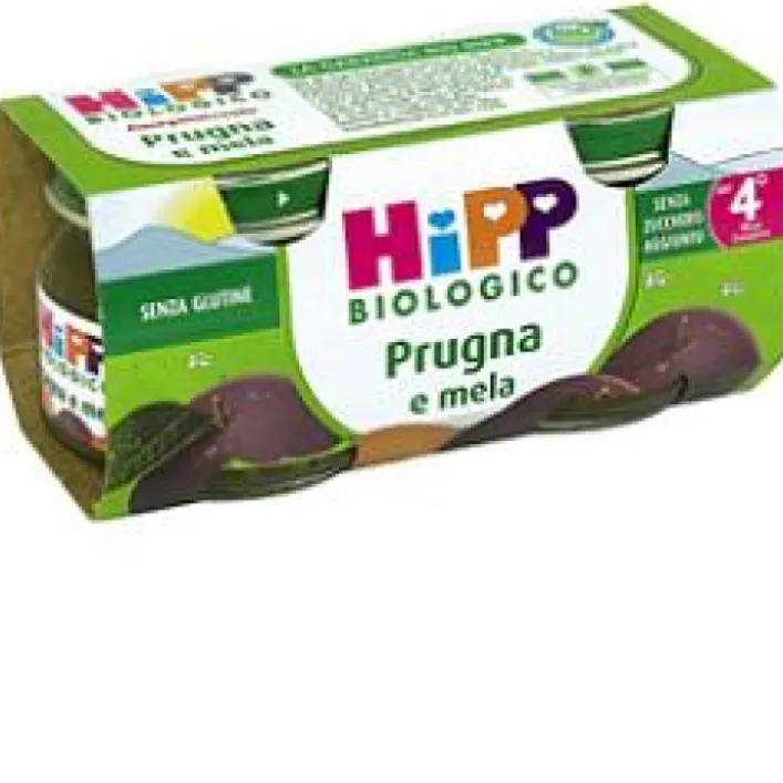 Hipp Bio Omogeneizzato Prugna e Mela 2 x 80 grammi