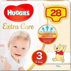 Huggies Bebe' Medio Pannolini Taglia 3 (4-9Kg) 28 pezzi