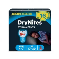 Huggies Drynites Boy Pannolini Medium Bambino 17-30 Kg 16 pezzi